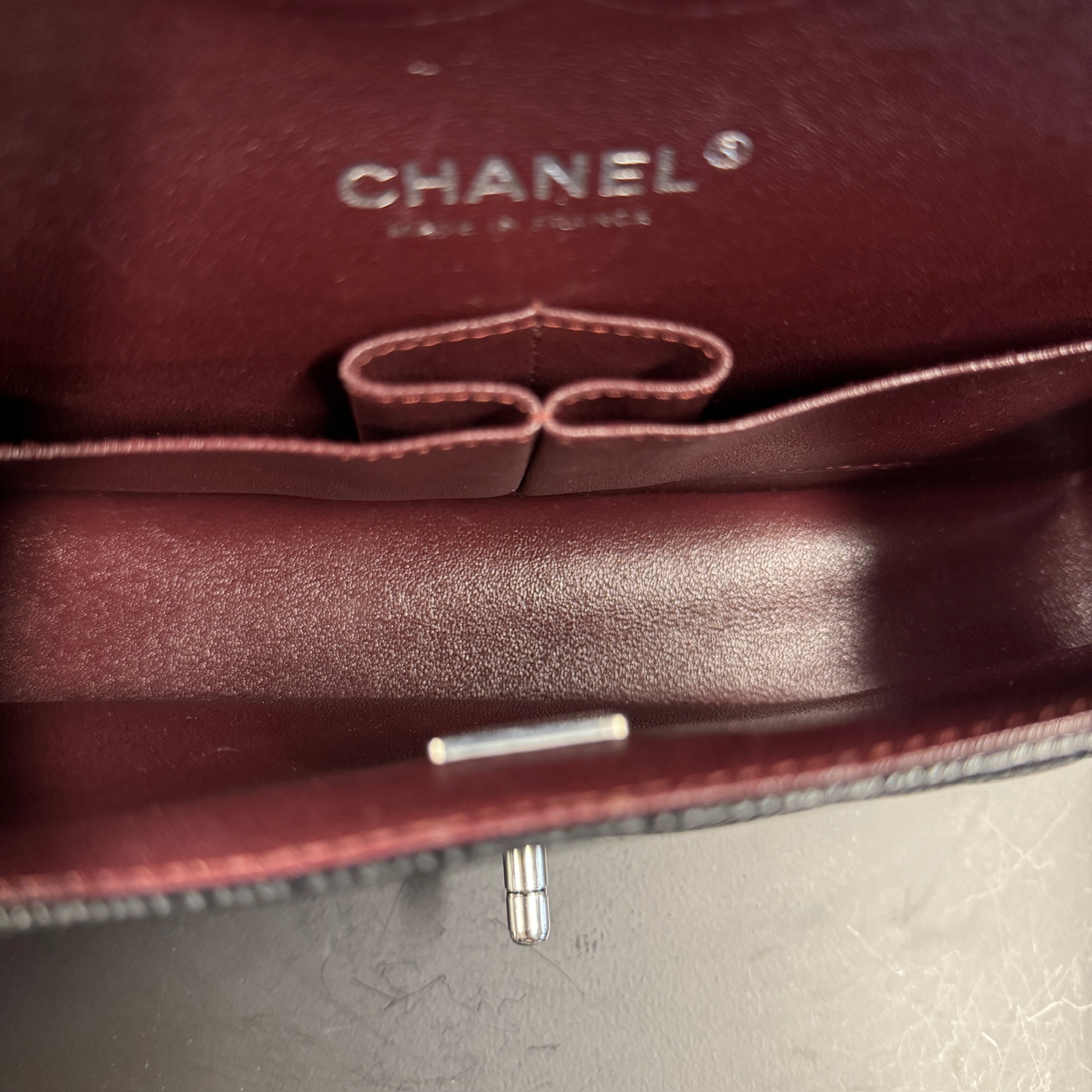 Chanel Double Flap Bag Black Caviar SHW