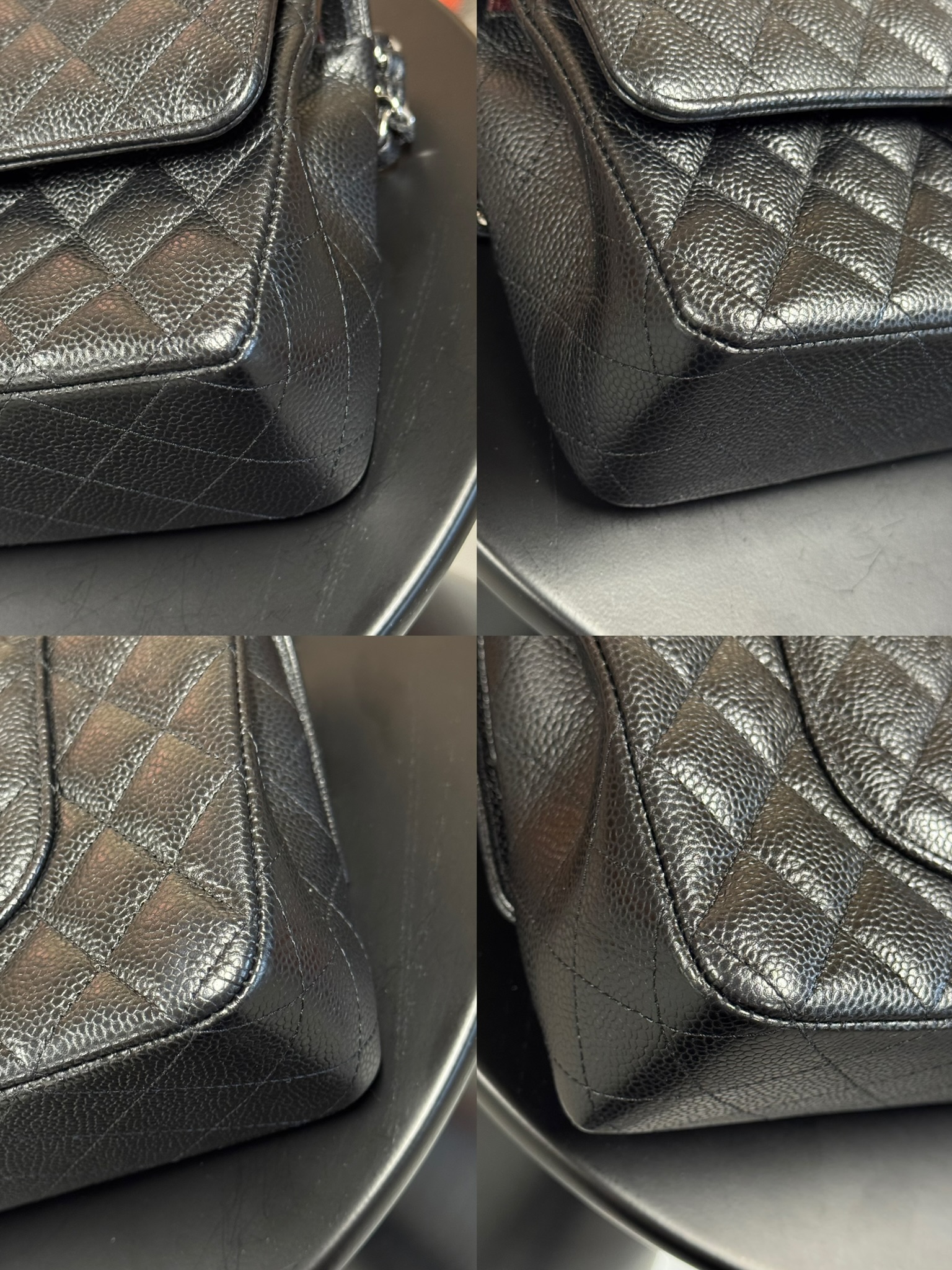 Chanel Double Flap Bag Black Caviar SHW