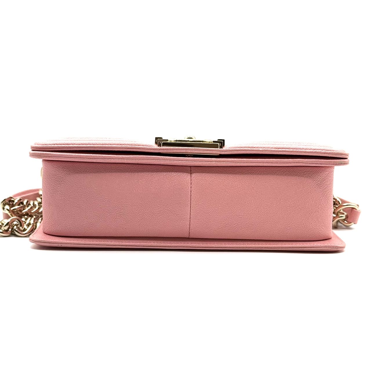 Chanel Medium Boy Bag Calfskin PINK LGHW