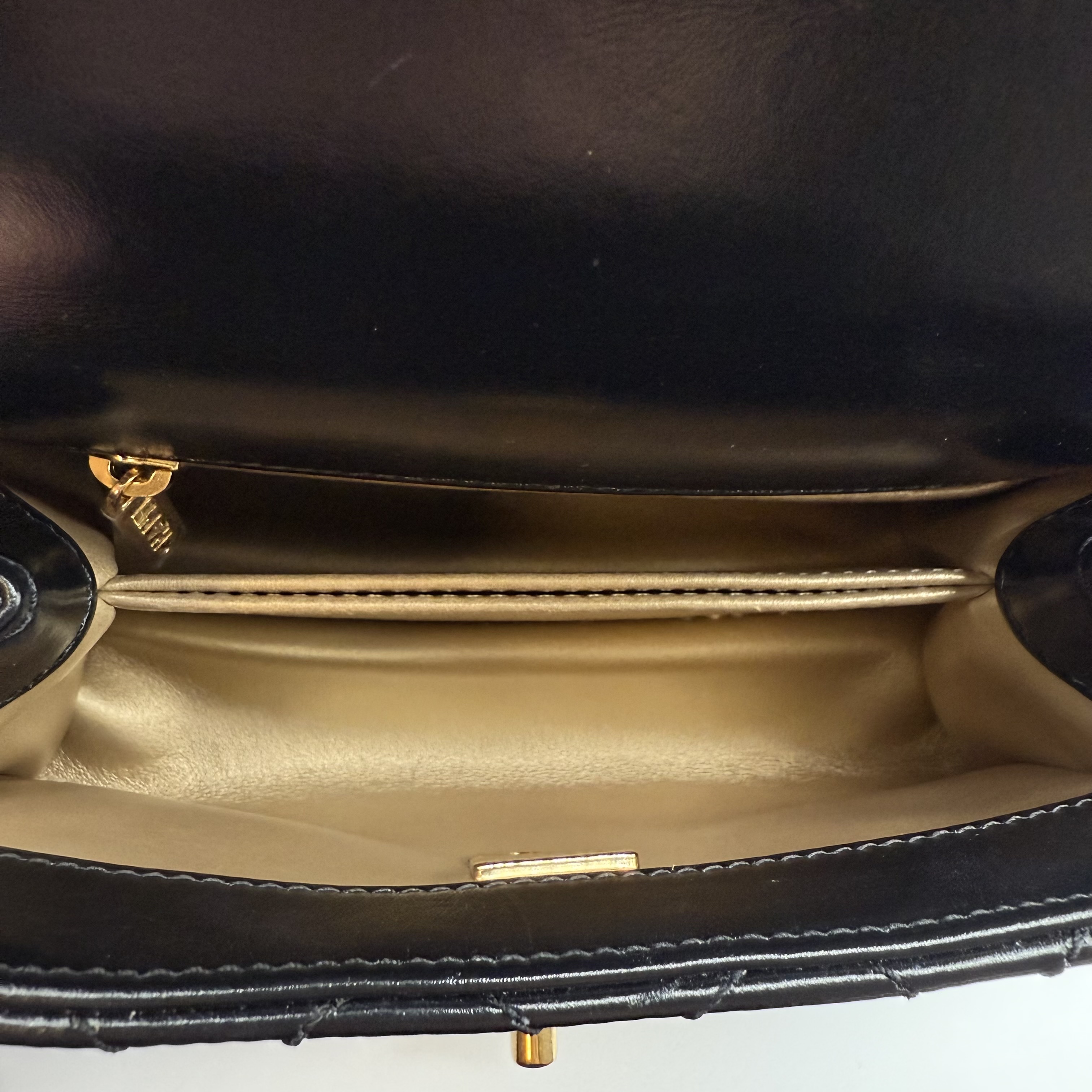 Chanel Mini Coco Handle Shiny Calfskin Black GHW